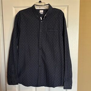 J. B. Holt men’s blue long sleeve athletic fit button down shirt size XL